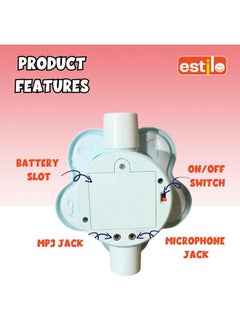 Estilo Estilo Kids Microphone with Stand, Karaoke Microphone for Kids Singing MP3 | Adjustable Height Toys for Kids,Toddlers,Child Kids Musical Microphone Toys,Birthday Gift (Mic Stand Mickey)  - Image 3