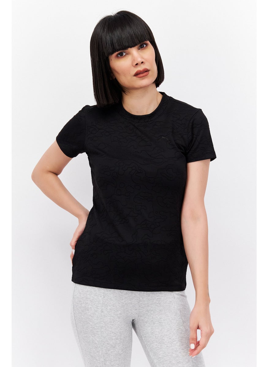 Puma x Select Women Sportswear Fit Short Sleeves Training T-Shirt, Black  - Image 1