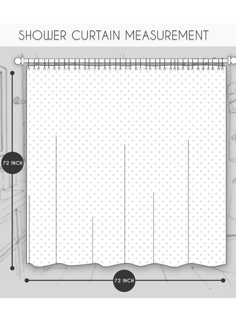 Zeenah Furniture Solid Blue Color Shower Curtain Heavy Duty Design With 12 Grommets And Hooks 180 x 180cm  - Image 5