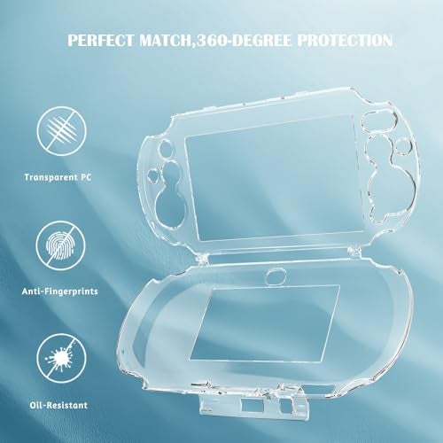 Gorliskl Ultra Clear Crystal Transparent Hard Shell Protective Case Cover Skin for Sony PlayStation PS Vita Slim PSV 2000 PCH-2000 Console - Image 4
