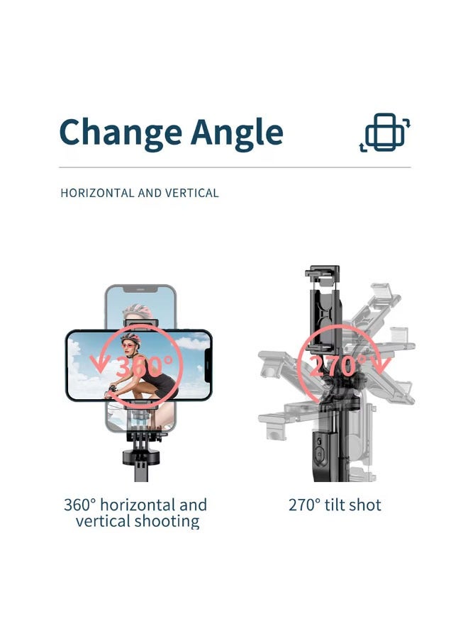 General Selfie Stick with Tripod Photo Telescopic Professional 4D for Mobile Phone, Camera, Action Camera/GoPro with Bluetooth Remote Control, Balanced Photo, Universal, Adjustable, Height 33-155cm  - Image 2