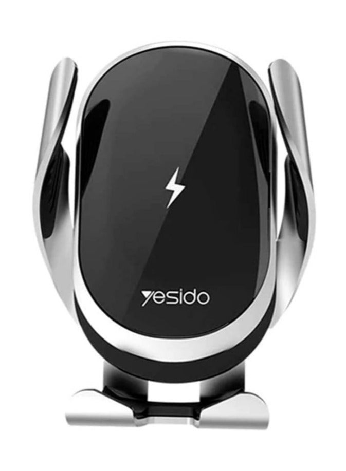 Yesido Premium Quality C78 Wireless Phone Car Holder Wireless Charger Touch Induction 15W Quick Charge Combination Suction Cup & Air Vent Mount Holder. - Image 2