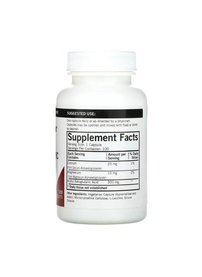 Kirkman Labs Alpha Ketoglutaric Acid 300 mg 100 Capsules  - Image 2