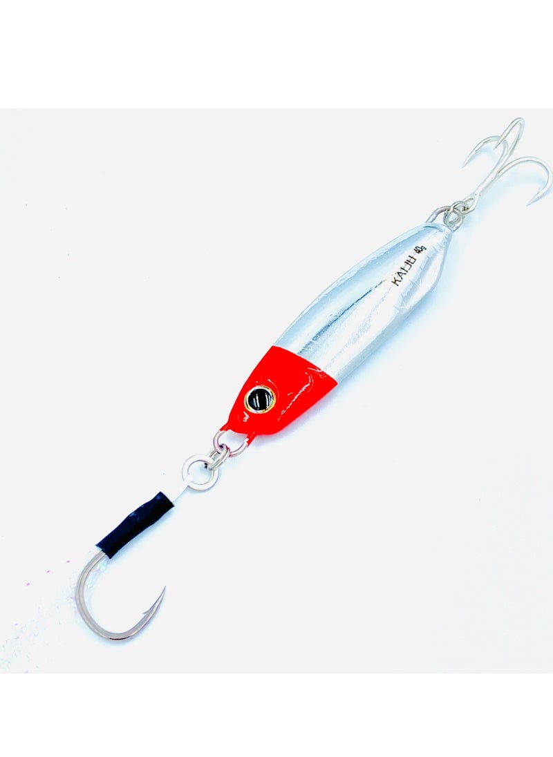 oakura Kaiju Red Head Jig - 20G Weights, Extra Sharp Bkk Hook, 10 Mesmerizing Colors - Lightweight Gear For Epic Fishing Adventures  - Image 1
