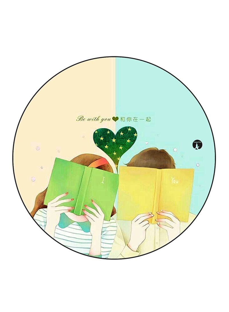 RKN Boy And Girl Printed Mouse Pad Multicolour