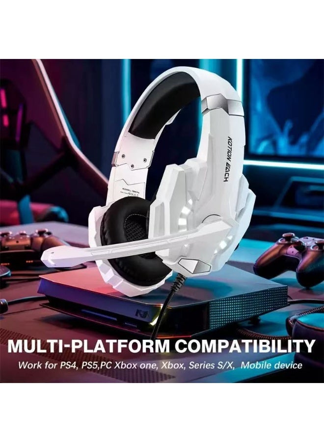 general Gaming Headset - KOTION EACH G9000 Pro Gaming Headset for PC, PS4, Xbox One - Noise Isolating Microphone, LED Light, Over-Ear Comfort with Volume Control - Image 3