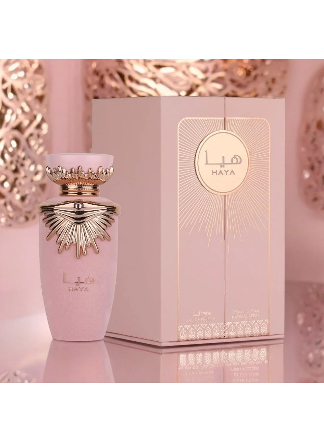 Lattafa Haya Perfume for Women by Lattafa - 100ml - Image 1