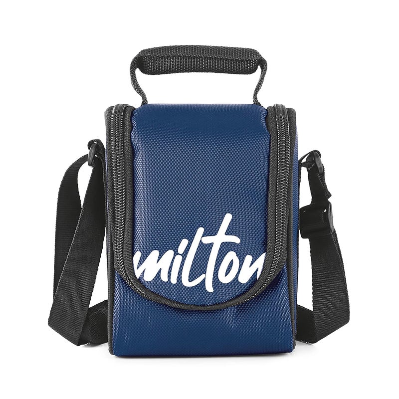 Milton MILTON Tasty 3 Lunch Box with Insulated Fabric Jacket, 3 Stainless Steel Containers (200 ml, 320 ml, 500 ml), Leak-Proof Tiffin for Office, College, Picnic, Blue  - Image 3