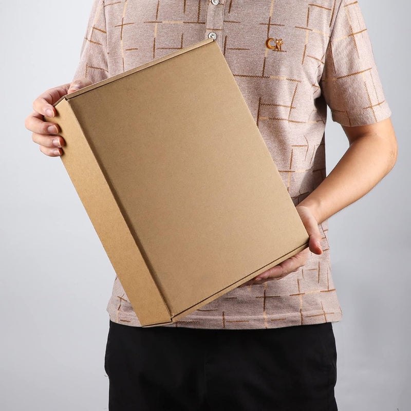 PHAREGE 12x9x4 inch Shipping Boxes 20 Pack, Brown Corrugated Cardboard Mailer Boxes, Medium Mailing Boxes for Packaging Small Business - Image 5