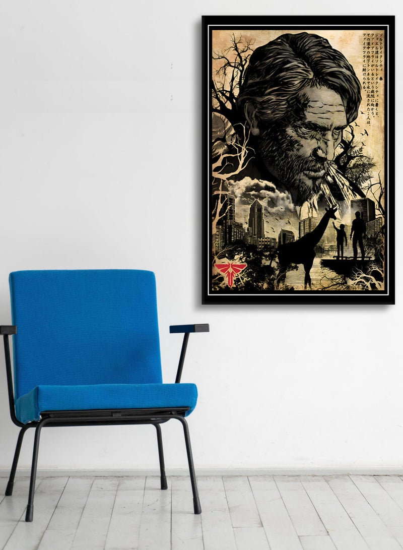 MODCLASS Wall Art Printed Canvas Frame The Last of Us Design  - Image 1