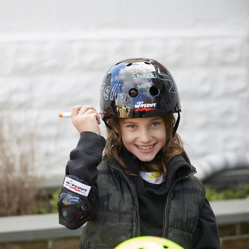 Wipeout Medium Black Dry Erase Helmet for Ages 5+ - Image 5