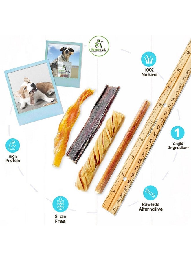 طبيعة مجموعة متنوعة للكلاب الصغيرة (12 قطعة) - أعواد التنمر وأوتار اللحم البقري وعظام الكرشة للكلاب - عظام مضغ طبيعية طويلة الأمد من لحم البقر للكلاب - خالية من الجلد الخام - Image 3