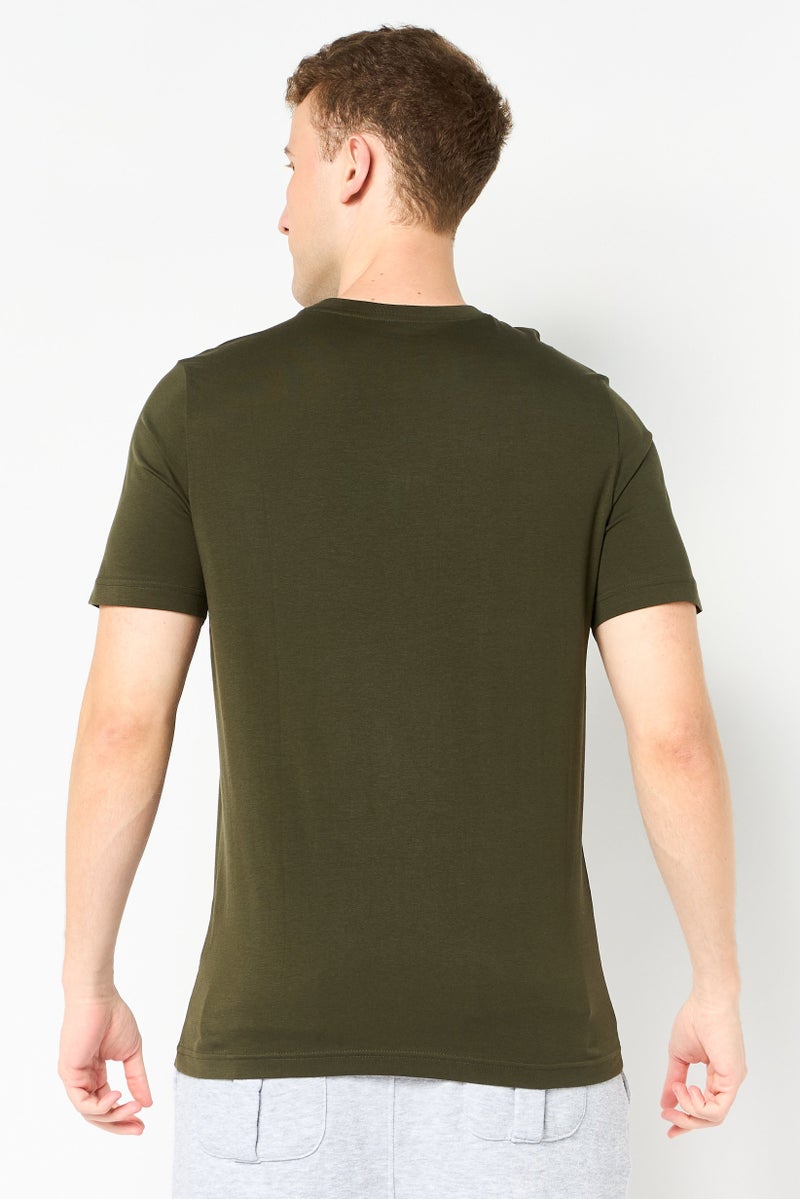 PUMA Men Sportswear Fit Short Sleeve Outdoor T-shirt, Dark Olive - Image 2
