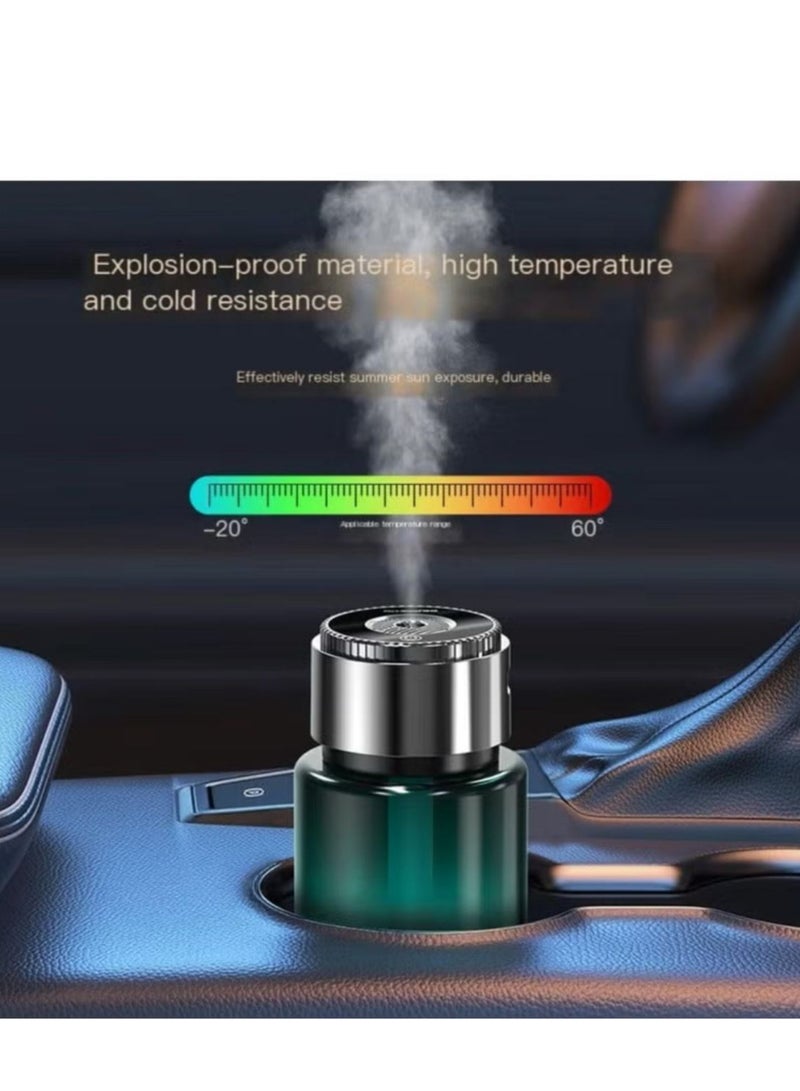 Car Fragrance Essential Oil Diffuser with Star Projection – Green Mini USB Aromatherapy Humidifier for Car, Home, Office & Bedroom | Cool Mist, Relaxing Atmosphere & Air Purification 160ml
