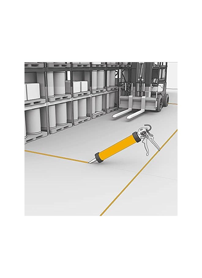 SIKA - Pro-3, Grey, High Performance Multipurpose Elastic Floor Joint Sealant, Moisture-Curing, Indoor And Outdoor Applications. 600 mlSa Useage - Image 1