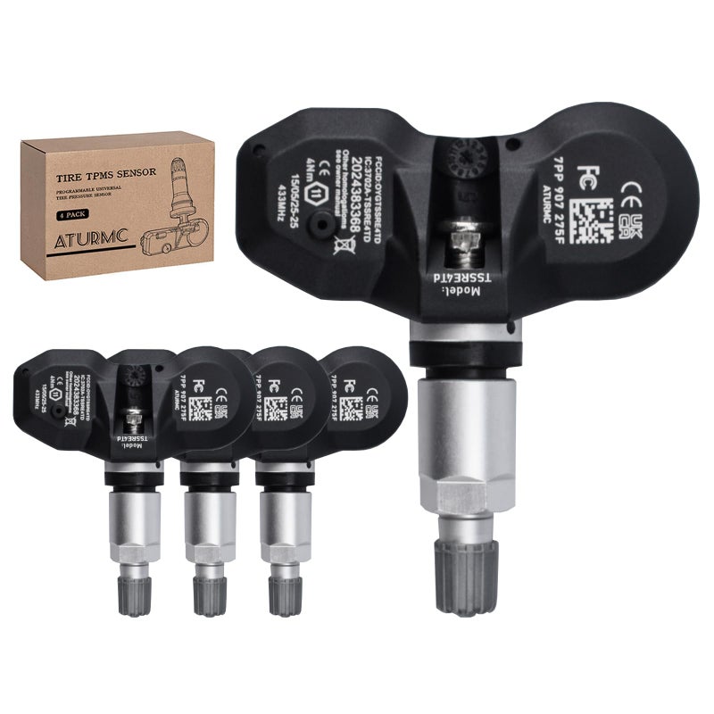 ATURMC Set of 4 TPMS Sensor Tire Pressure MonitoringSensor 433MHz Compatible with BMW Audi RS7 A6L RS6A8 Replaces 7PP907275F - Image 2