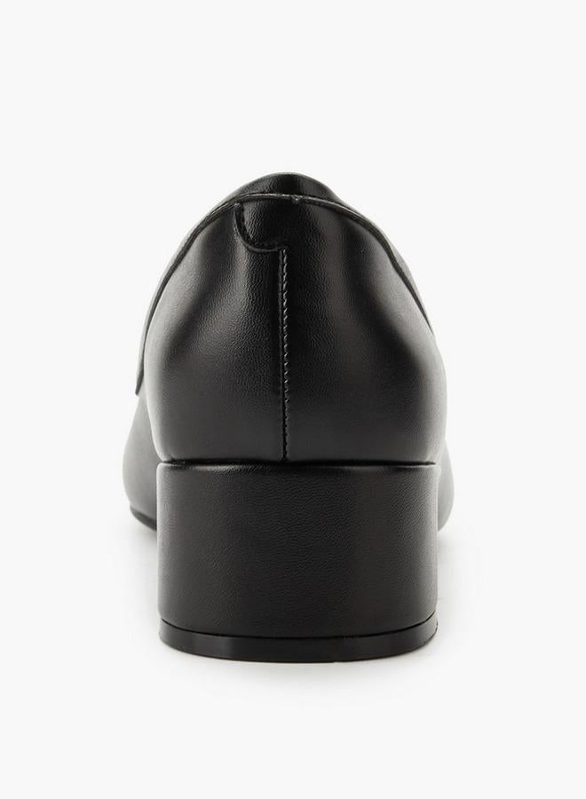 Celeste Women Bow Detail Block Heel Shoes - Image 5