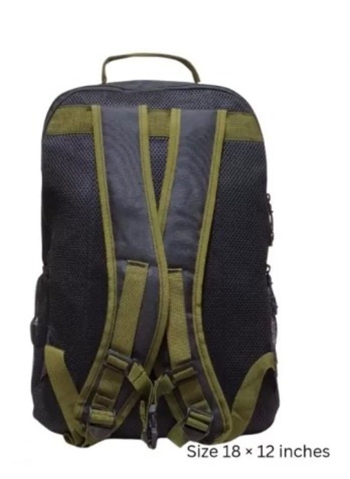 Generic Green & Black Laptop Backpack + Free gift (Multicolor)  - Image 4