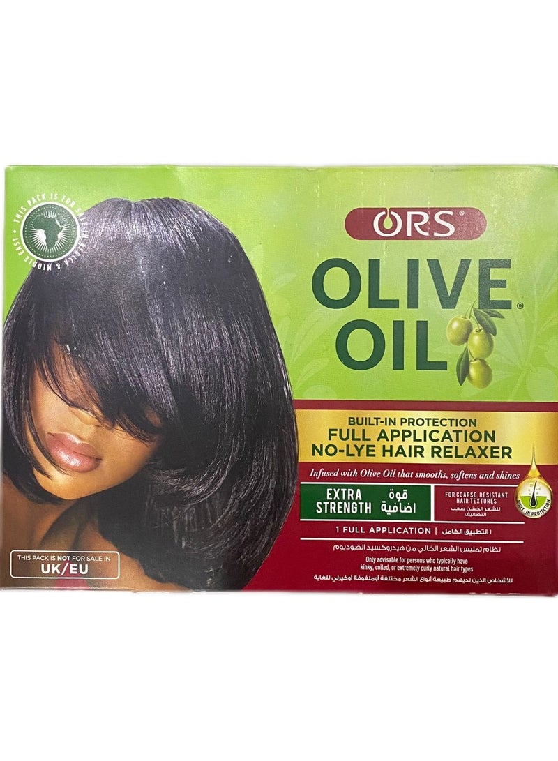 ORS Hair Relaxer Kit With Olive Oil Regular Strength Built In Protection For Fine & Medium Hair Textures - Image 1