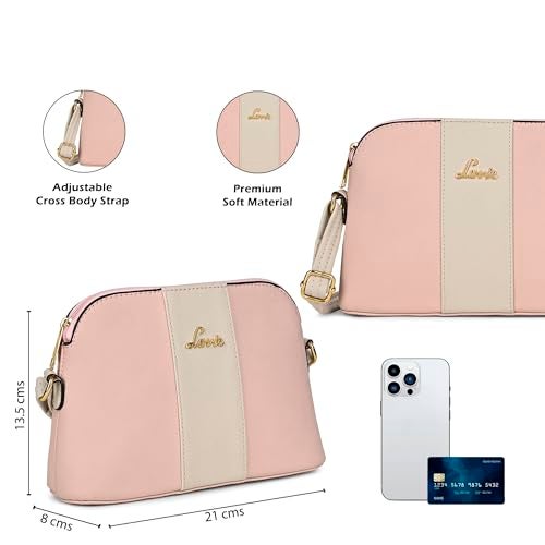 Lavie Women's Colour Blocked Dome Cross Body Sling Bag | Ladies Purse Handbag | Gift for Women - Image 3
