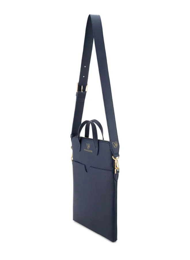 فيجانولوجي Jupiter Laptop Bag 13" in Blue Made From 15 Recycled Bottles