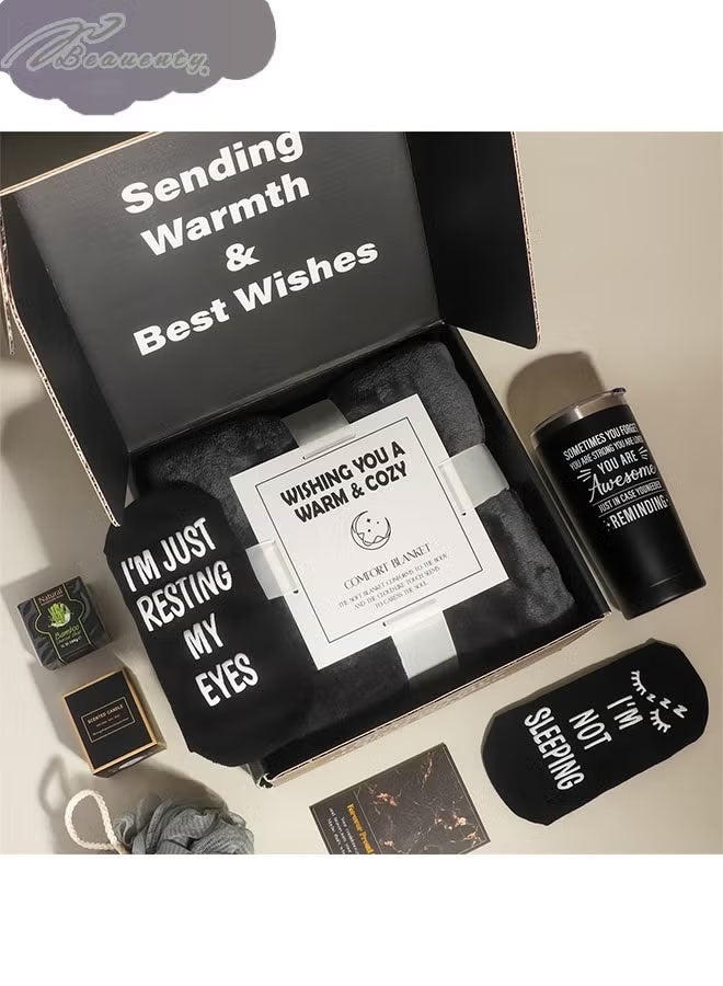 بيوينتي 11PC الشموع العطرية ومجموعة الحمام,هدية عيد ميلاد للرجال هدايا ممتازة سلال له,هدايا التقاعد للرجل هدايا عيد ميلاد الأب للوالد الزوج صديق مربع هدايا العطلة - Image 3