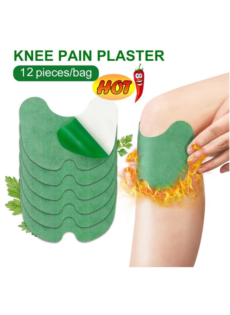 12Pcs Pain Relief Knee Plaster Sticker Patch Wormwood Extract Knee Arthritis Patch Knee Plaster Sticker For Knee, Shoulder,