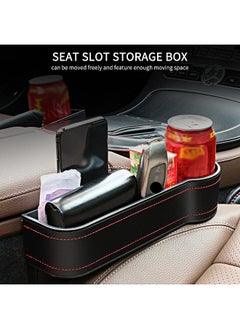 2PCS Car Seat Gap Filler Organizer Front Seat Gap Filler Car Console  Storage Box