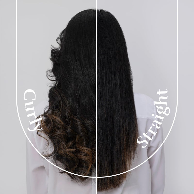 Silk'n مكواة شعر سيلك إن I سيلكي سترايت I مكواة شعر 2 في 1 ومكواة تجعيد بتقنية الأيونات والأشعة تحت الحمراء I ألواح تيتانيوم عائمة وشاشة LED I لجميع أنواع الشعر، شامبانيا - Image 5