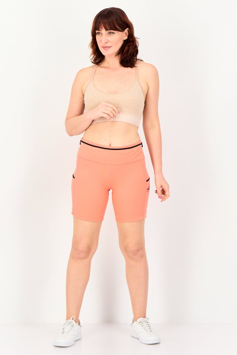 Nike Women Tight Fit Running Shorts, Coral - Image 4