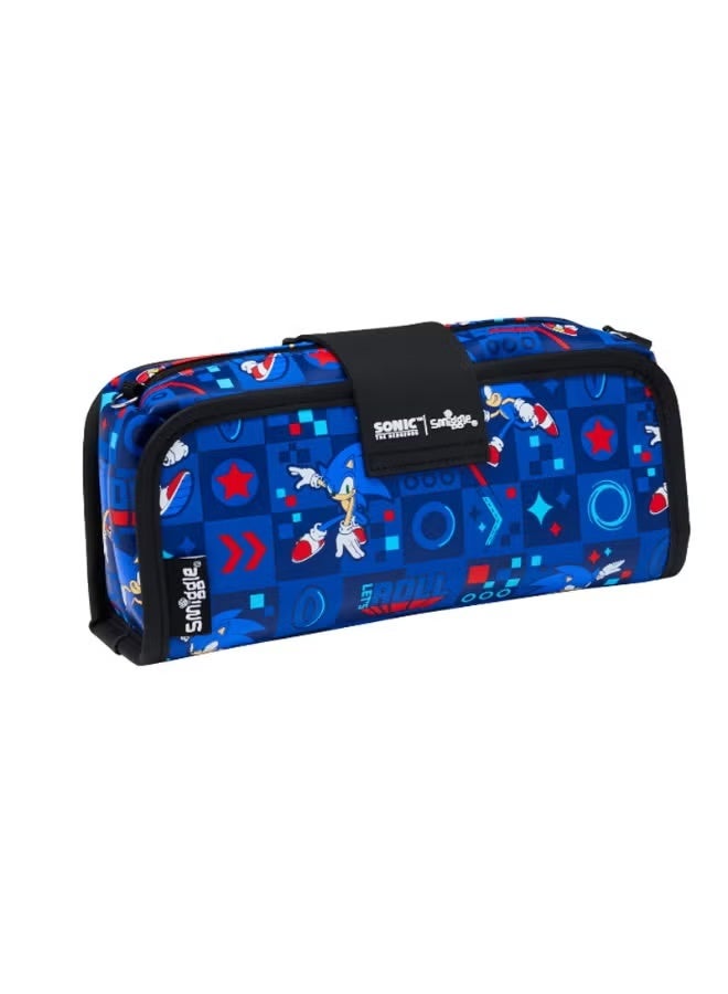 Smiggle pencil case from Australia, large capacity pencil case with Sonic cartoon design. - Image 3