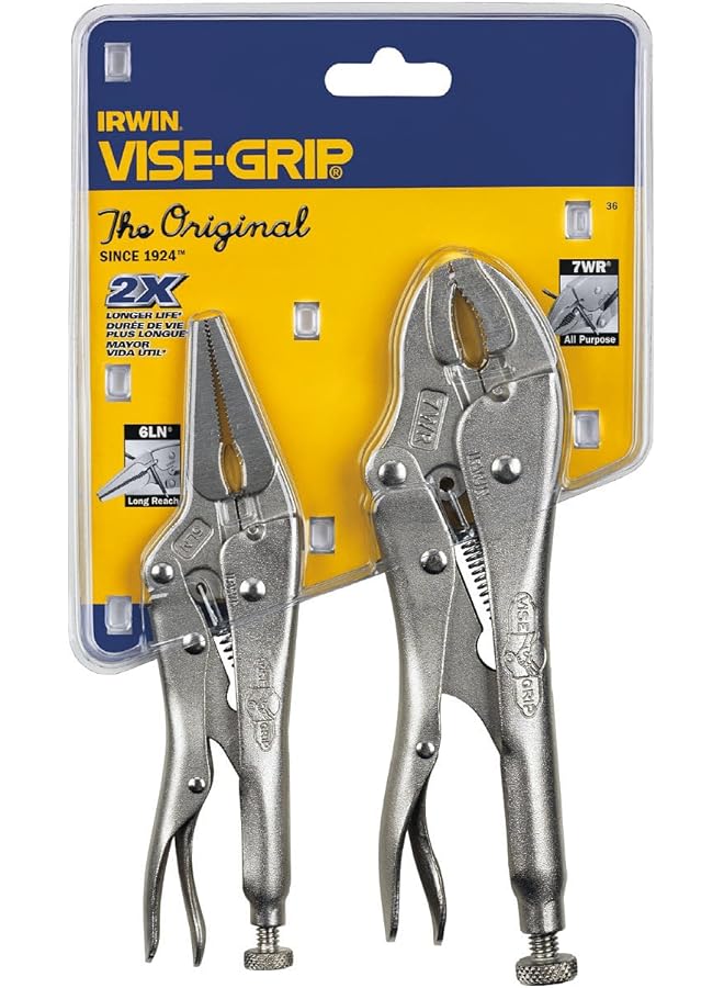 IRWIN Vise Grip Original Locking Pliers Set With Wire Cutter 2 Piece 36 One Size - Image 1