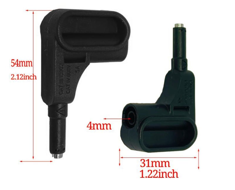 ZIBOO مجس مغناطيسي ZIBOO ZB1 1، رؤوس مجس مغناطيسي، مجسات مغناطيسية لفتحة 4 مم، متوافق مع سلسلة FLUKE 190 - Image 2