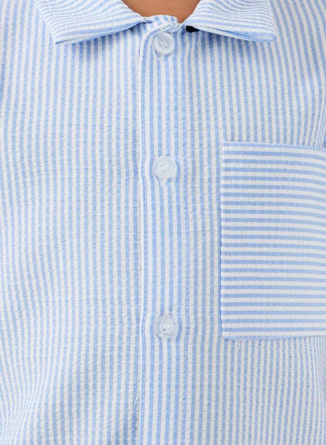 Styli Styli Short Sleeve Buttoned Shirt and Shorts Set