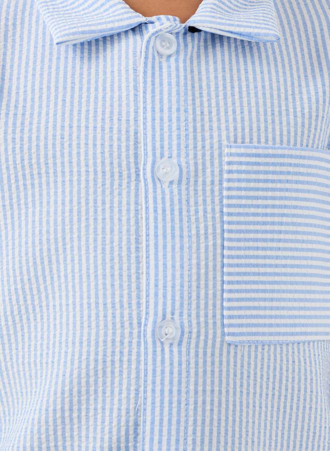 Styli Styli Short Sleeve Buttoned Shirt and Shorts Set  - Image 3