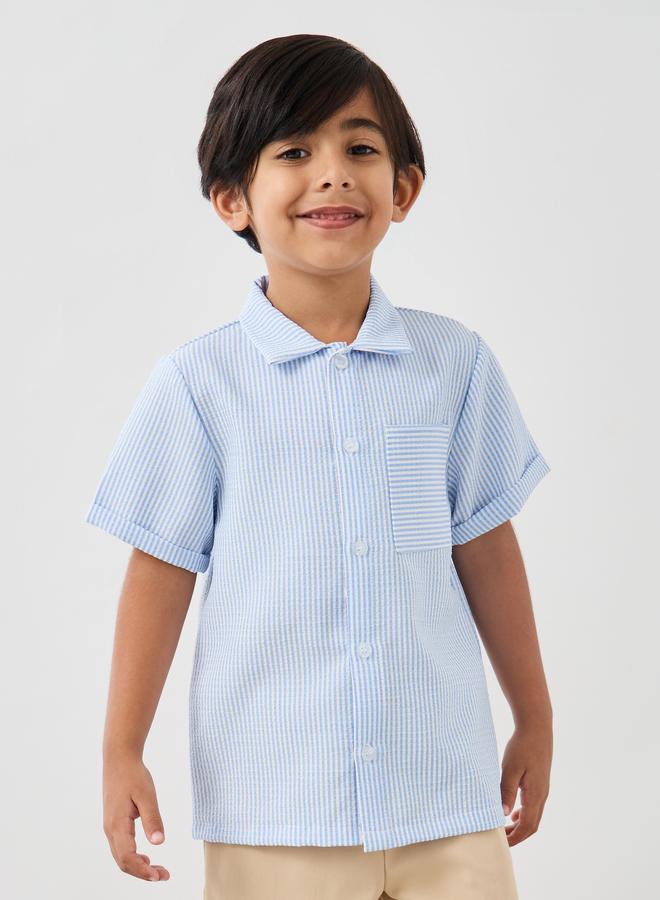 Styli Styli Short Sleeve Buttoned Shirt and Shorts Set  - Image 2