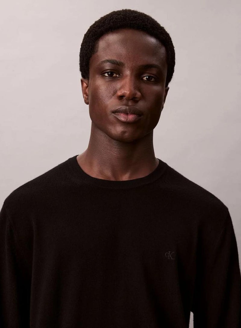 CALVIN KLEIN Merino Wool Classic Sweater - Image 3