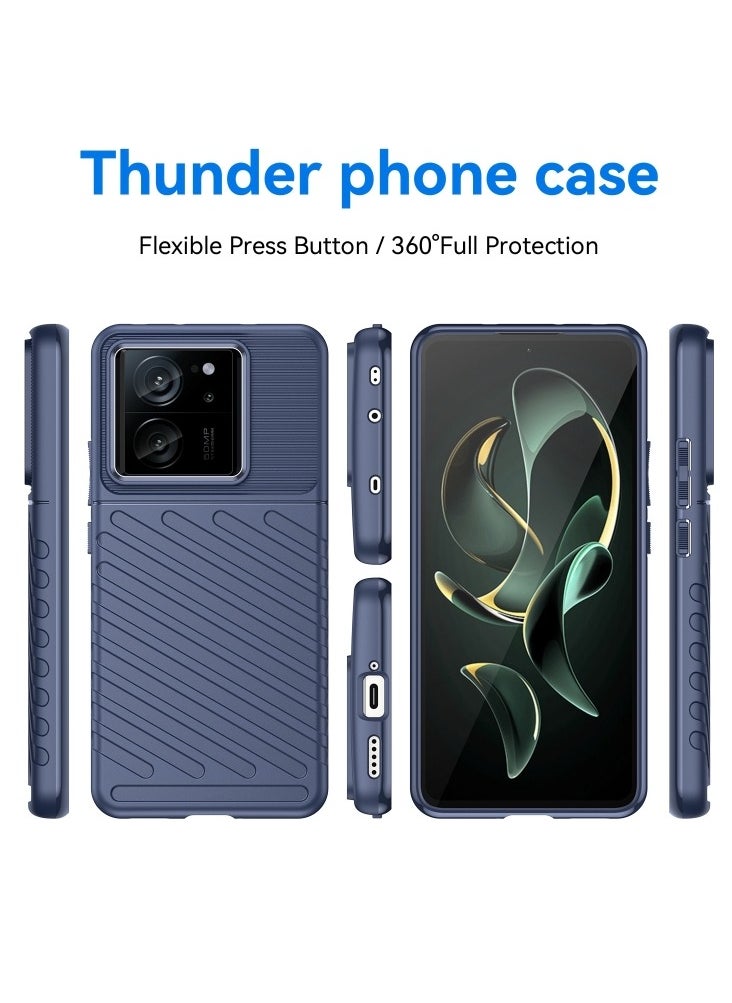 Generic - Case for Xiaomi Redmi K60 Ultra Thunderbolt Shockproof Soft Tpu Phone Case Blue - Image 1