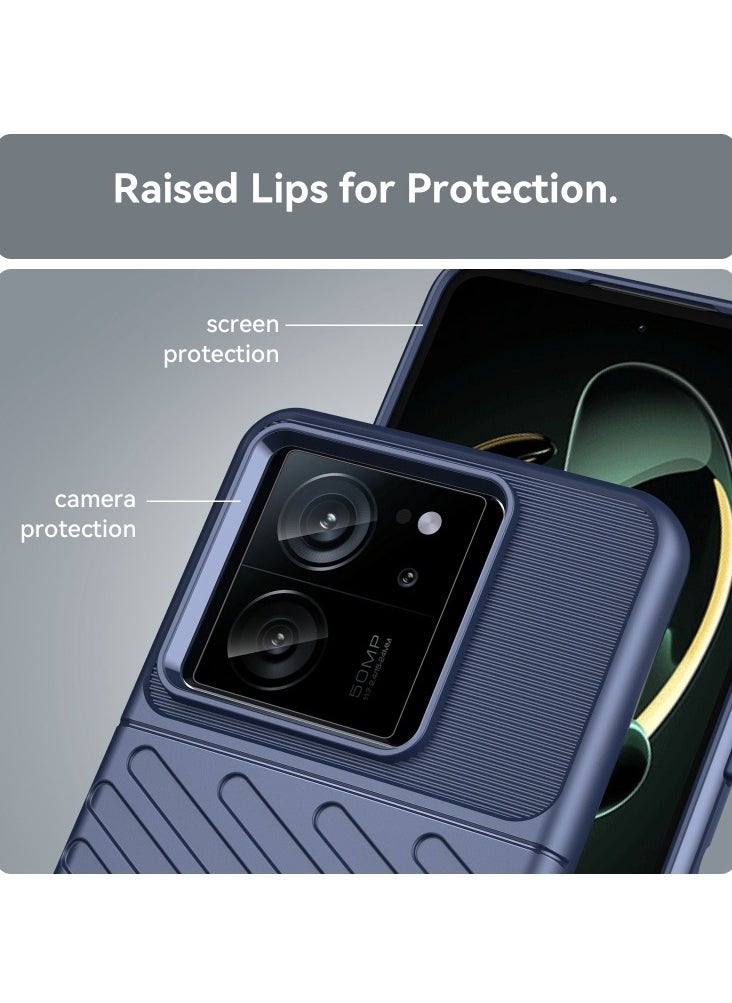Generic - Case for Xiaomi Redmi K60 Ultra Thunderbolt Shockproof Soft Tpu Phone Case Blue - Image 1