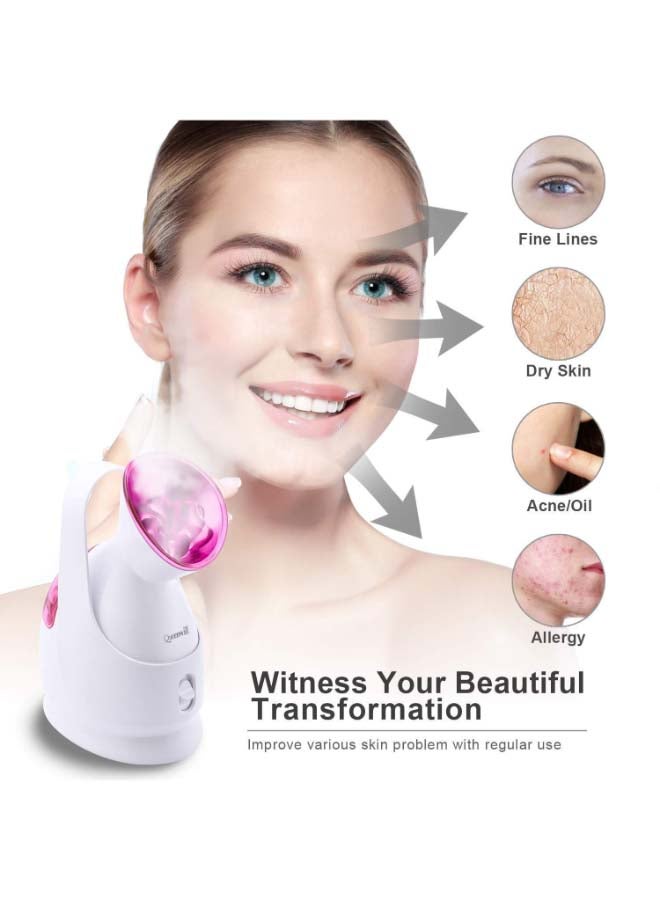 NIBEMINENT Facial Nano Ionic Steam White/Pink - Image 2