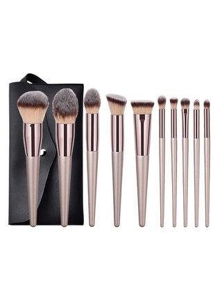 10-piece Makeup Brush Set With PU Bag - pzsku/ZE362CDBD9951E7F6704FZ/45/_/1643271190/d756ad1c-bf77-424e-8f94-ac7142b2db06