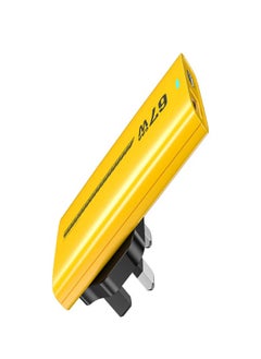 WEKOME 67W Charger Type C 2C1A Wall Adapter With Replaceable Plug(UK+EU Plug) Slim Design Compatible With iPhone 16 15 Pro Max Galaxy S24 23 Ultra Z Flip 6 5 Macbook Air iPad Pro Mini Xiaomi Vivo yellow  - Image 5