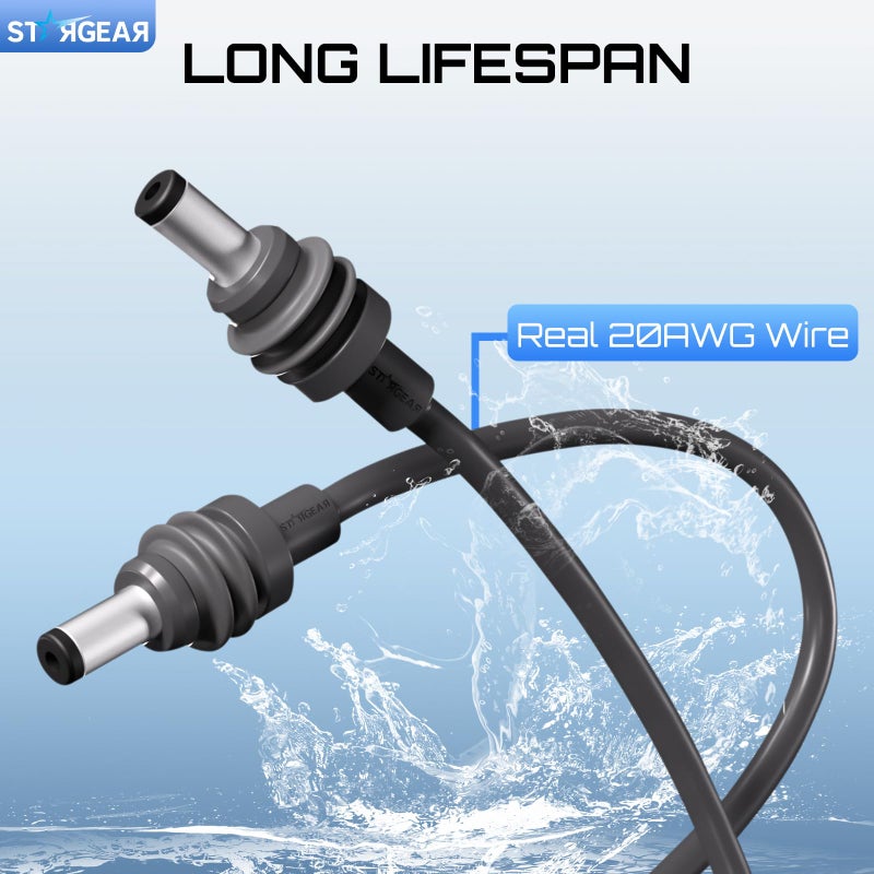 STARGEAR Starlink Mini Cable 6.5FT, 20AWG Replacement Starlink Mini DC Power Cable Starlink Mini Accessories, Starlink Power Cord Outdoor - Image 4