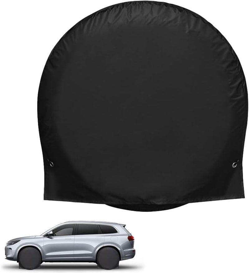 ELEPHANTBOAT STHIRA®Tire Cover for 30-32'' Tire, 210D UV Resistant Oxford Cloth, Waterproof and Mud Proof Reusable Wheel Protector for Car, SUV, RV, Trailer, Pack of 1 - Image 1