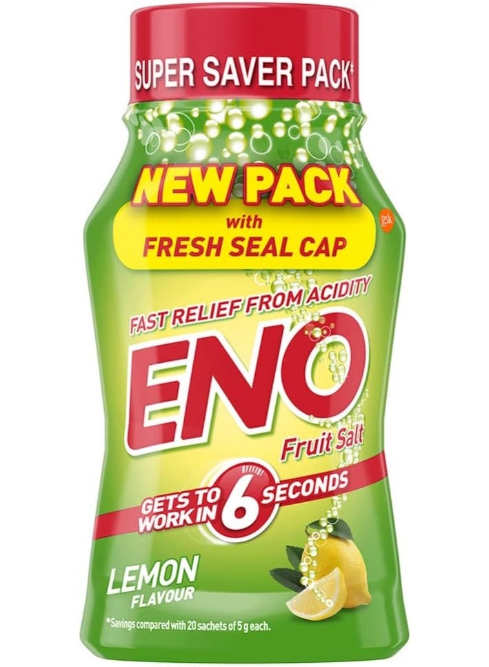 Eno Fruit Salt Lemon Flavour Effective Relief From Acidity 100G - Image 1