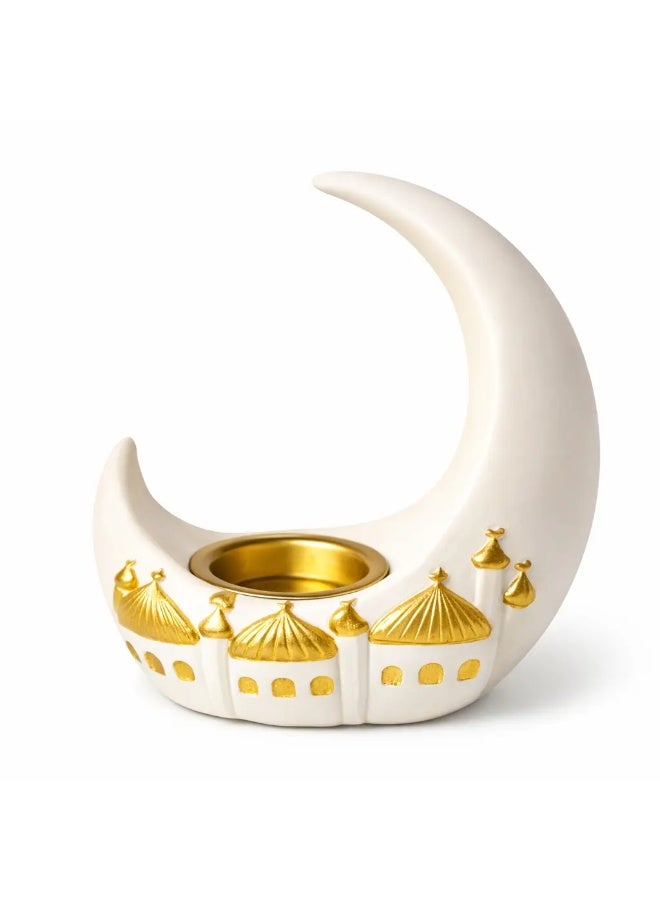 ba9ma Crescent Moon Incense Burner – Elegant Islamic Home Décor - Image 2