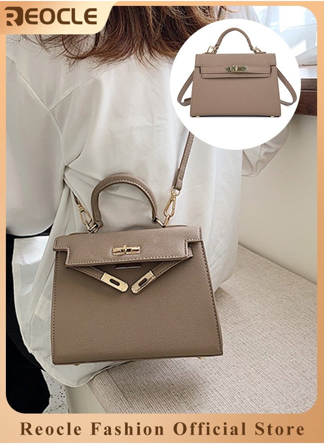 REOCLE - Women's Handbags Crossbody Bags Top Handle Satchel with Detachable Strap Luxury Tote Work Bag PU Fashion Designer Handbags Purses - Image 1