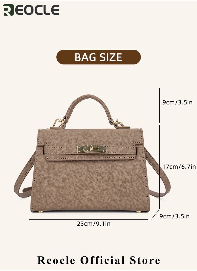 REOCLE - Women's Handbags Crossbody Bags Top Handle Satchel with Detachable Strap Luxury Tote Work Bag PU Fashion Designer Handbags Purses - Image 1