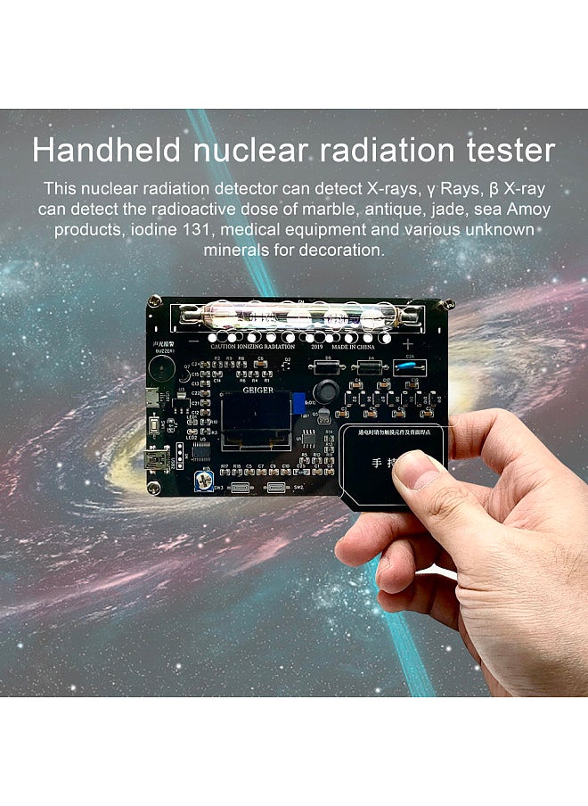 Generic - Handheld Portable Simple Assembled DIY Geiger Counter Kit Module Nuclear Radiation Detector X-rays γ-rays β-rays Iodine 131 Detecting - Image 1