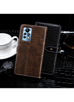 IDEWEI Case For Infinix Note 11 Pro Crocodile Texture Leather Phone Case  - Image 3